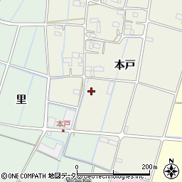 岐阜県安八郡輪之内町本戸208周辺の地図