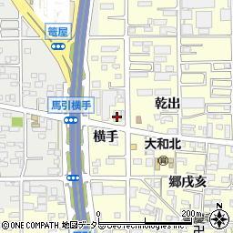 愛知県一宮市大和町馬引横手周辺の地図