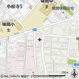 愛知県小牧市文津22周辺の地図