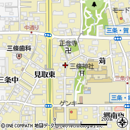 愛知県一宮市三条苅周辺の地図