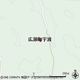 島根県安来市広瀬町宇波周辺の地図