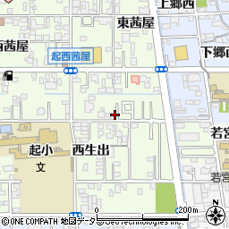 愛知県一宮市起東茜屋94-3周辺の地図
