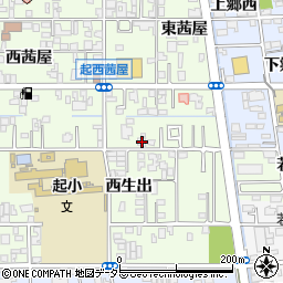 愛知県一宮市起東茜屋96周辺の地図