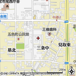 愛知県一宮市東五城中通り西22周辺の地図