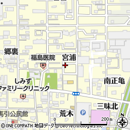 愛知県一宮市大和町馬引宮浦周辺の地図