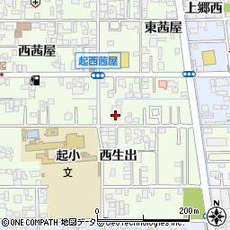 愛知県一宮市起東茜屋100周辺の地図