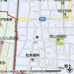 愛知県江南市田代町南出周辺の地図