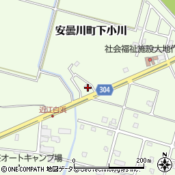 滋賀県高島市安曇川町下小川2051周辺の地図