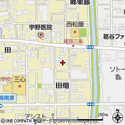 愛知県一宮市三条田畑51周辺の地図