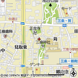愛知県一宮市三条苅11周辺の地図