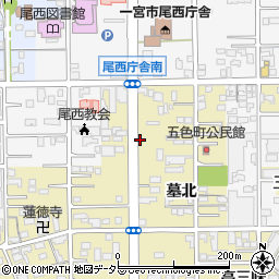 愛知県一宮市三条墓北45周辺の地図