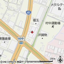 愛知県小牧市村中1256-1周辺の地図