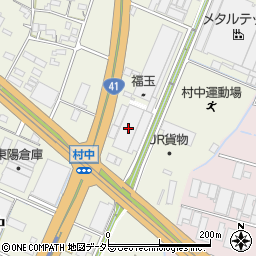 愛知県小牧市村中1256-1周辺の地図