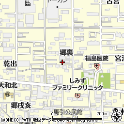 愛知県一宮市大和町馬引郷裏38周辺の地図