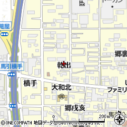 愛知県一宮市大和町馬引乾出周辺の地図