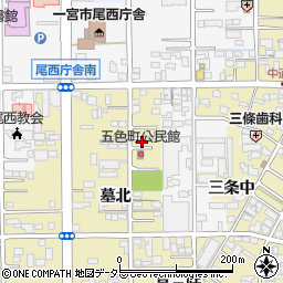 愛知県一宮市三条墓北91-3周辺の地図