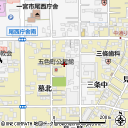 愛知県一宮市三条墓北91-6周辺の地図