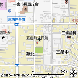 愛知県一宮市三条墓北91-5周辺の地図