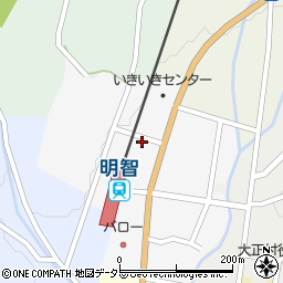岐阜県恵那市明智町駅前町周辺の地図