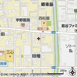 愛知県一宮市三条田畑54-1周辺の地図