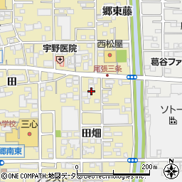 愛知県一宮市三条田畑53-2周辺の地図