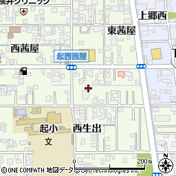 愛知県一宮市起東茜屋97周辺の地図