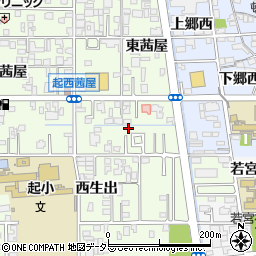 愛知県一宮市起東茜屋94-7周辺の地図