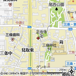 愛知県一宮市三条苅26周辺の地図
