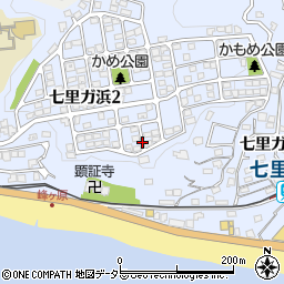 神奈川県鎌倉市七里ガ浜周辺の地図