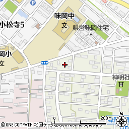 愛知県小牧市文津13周辺の地図