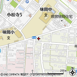 愛知県小牧市文津15-1周辺の地図