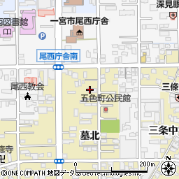 愛知県一宮市三条墓北54周辺の地図