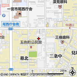 愛知県一宮市東五城中通り西4周辺の地図