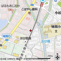 愛知県小牧市岩崎306周辺の地図