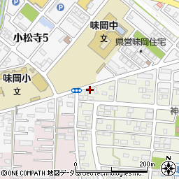 愛知県小牧市文津14-3周辺の地図