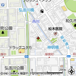 上ノ橋公園トイレ周辺の地図