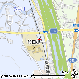 兵庫県朝来市和田山町栄町21周辺の地図