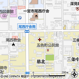 愛知県一宮市三条墓北52周辺の地図