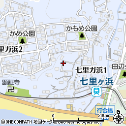 神奈川県鎌倉市七里ガ浜1丁目7周辺の地図