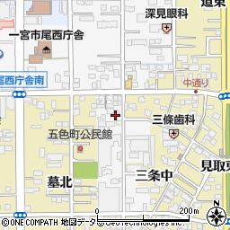 愛知県一宮市東五城中通り西3-3周辺の地図