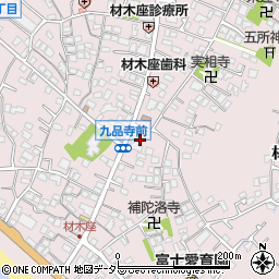 神奈川県鎌倉市材木座周辺の地図