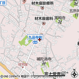 神奈川県鎌倉市材木座周辺の地図