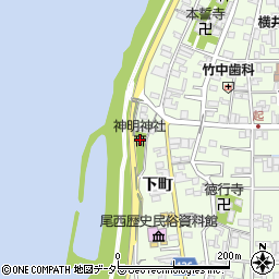 愛知県一宮市起堤町174周辺の地図