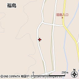 鳥取県西伯郡伯耆町福島101周辺の地図