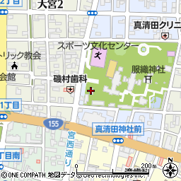 三八稲荷神社周辺の地図