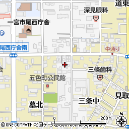 愛知県一宮市東五城中通り西2-3周辺の地図