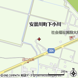 滋賀県高島市安曇川町下小川2051-11周辺の地図