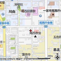 愛知県一宮市東五城大平裏22-1周辺の地図