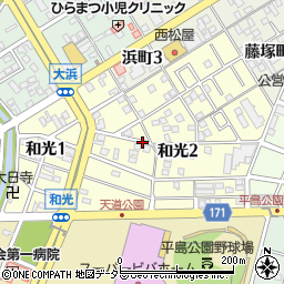 愛知県一宮市和光周辺の地図