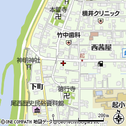 愛知県一宮市起用水東308周辺の地図